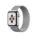 ساعت اپل واچ استیل سلولار سری 5 نقره ای با بند میلانزلوپ نقره ای Apple Watch Series 5 Milanese Loop Silver Stainless Steel