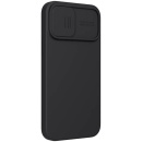 مشکی قاب مجهز به محافظ دوربین سیلیکونی اورجینال نیلکین آیفون 13 پرو مکس اپل