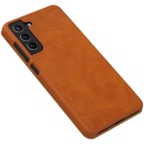 کاور چرم اورجینال نیلکین Galaxy S20 Fe 2021 سامسونگ قهوه ای