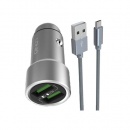 شارژر فندکی الدینیو با کابل microUSB مدل C302