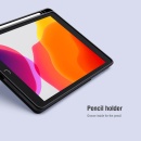 اسمارت کیس ضد ضربه چرم آیپد 10.2 اینچ, نسل 7,8,9 نیلکین با فضای قلم مدل Nillkin Bevel Leader مشکی