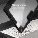 اسمارت کاور ضد ضربه نیلکین آیپد پرو 2020 . 2021 مدل Nillkin Bumper Leather Cover و محافظ لنز با فضای قلم مشکی