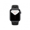 اپل واچ سری 5 بدنه آلومینیوم خاکستری با بند نایک اسپورت مشکی سایز 40 میلیمتری