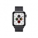 اپل واچ سری 5 بدنه استیل مشکی با بند میلانزلوپ مشکی سایز 40 میلیمتری 