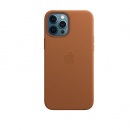 کیس چرم اورجینال آیفون 12 پرو مکس قهوه ای