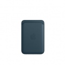 جا کارتی چرم آیفون با امکان شارژوایرلس آبی