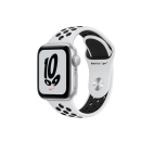 اپل واچ نایک پلاس SE با بدنه آلومینیوم نقره ای و بند اسپورت نایک پلاتینی و مشکی 40 میلی متری