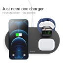 شارژر وایرلس سه در 1 توربو ام سی دودو Mcdodo 3 in 1 Wireless Charger Stand مشکی