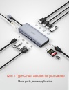 هاب یو اس بی سی دوازده پورت ویوو WiWU USB-C 12 Port 
