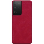 کاور چرم اورجینال نیلکین Galaxy S 21 Ultra قرمز