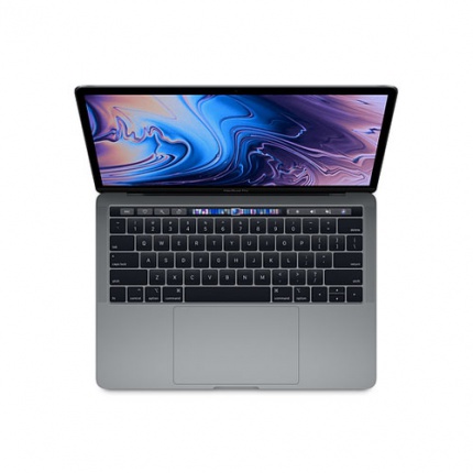 رنگ خاکستری تیره با تاچ بار و تاچ آیدی MUHN2 لپ تاپ مک بوک پرو 128 گیگ 13 اینچ 2019 اپل مدل 