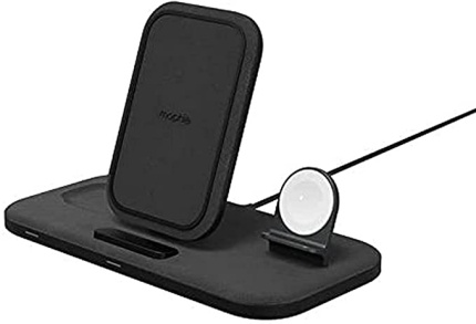 شارژر وایرلس سه در 1 توربو اورجینال موفی Mophie 3 in 1 Wireless Charger Stand مشکی