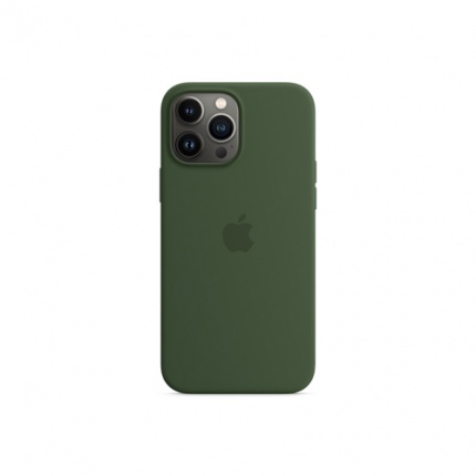 قاب سیلیکونی اورجینال آیفون 13 پرو مکس اپل با قابلیت شارژ وایرلس MagSafe سبز