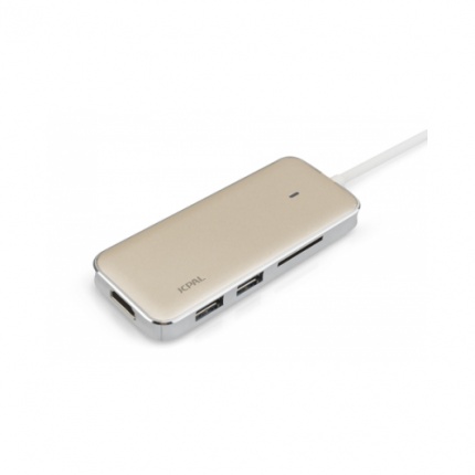 هاب یو اس بی سی چهار پورت جی سی پل JCPal USB-C Multiport Adapter with HDMi and SD Card Reader